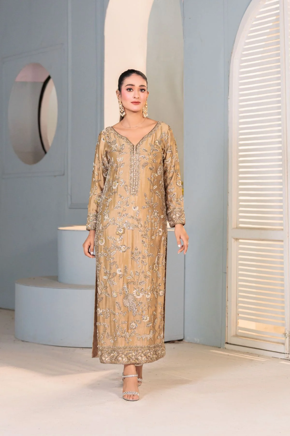 Rosewater Bloom By Usama Silk
