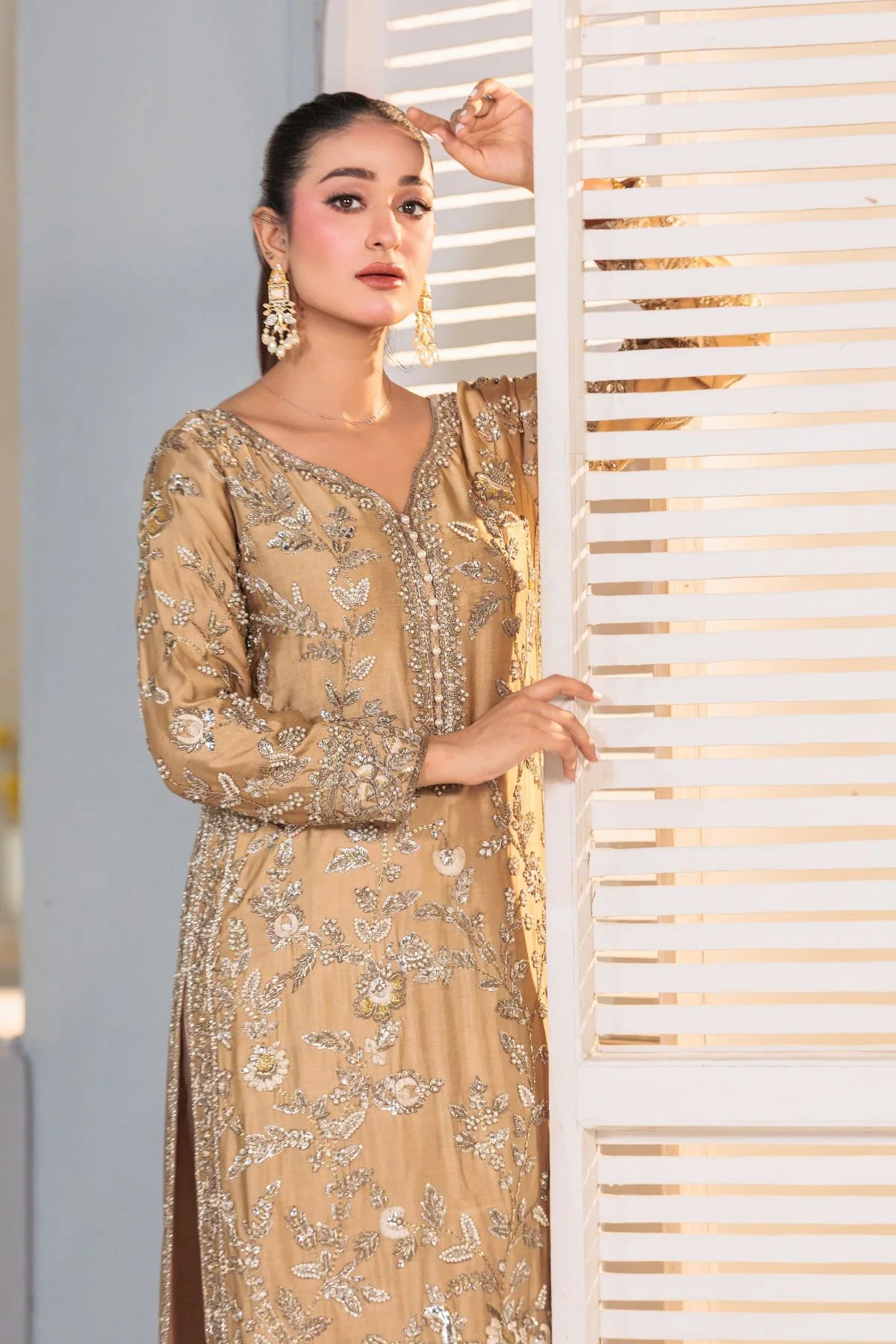 Rosewater Bloom By Usama Silk