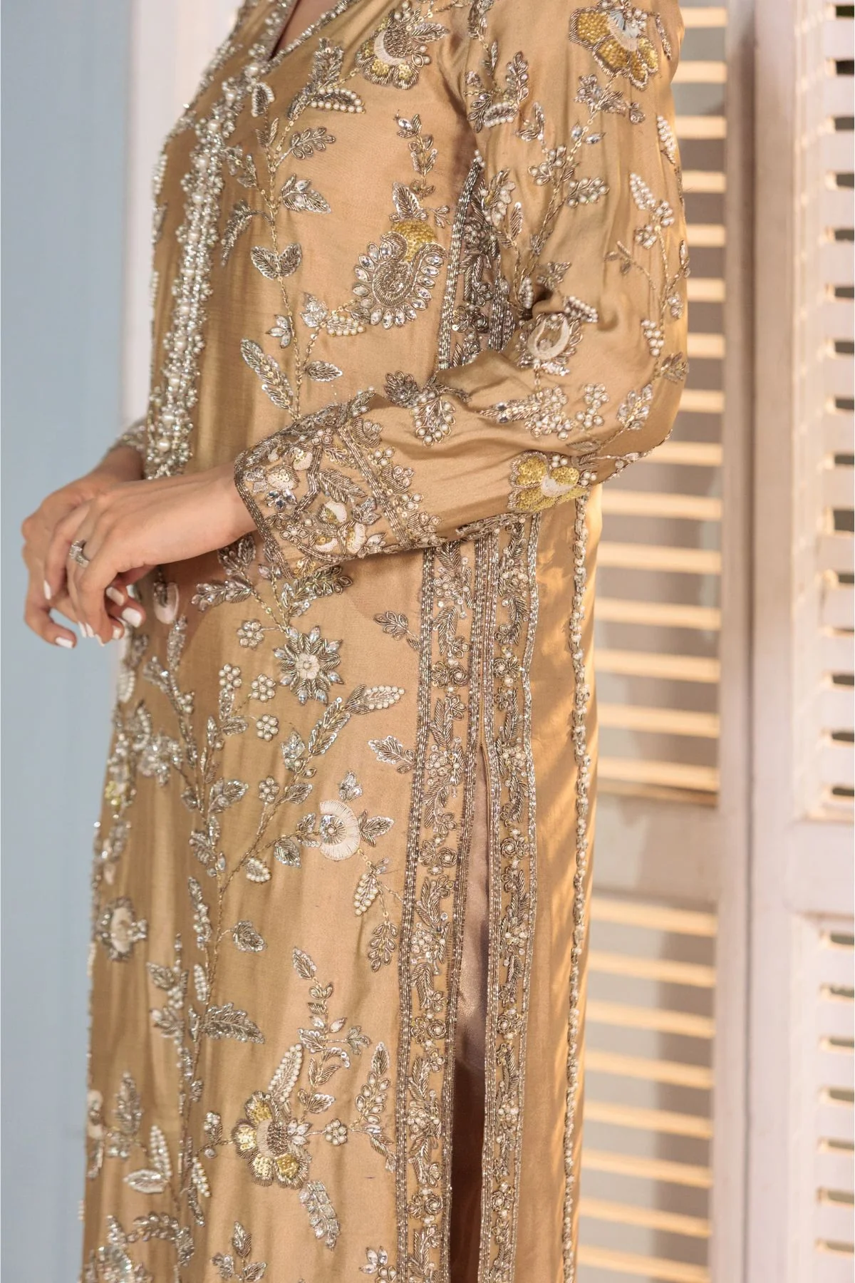 Rosewater Bloom By Usama Silk