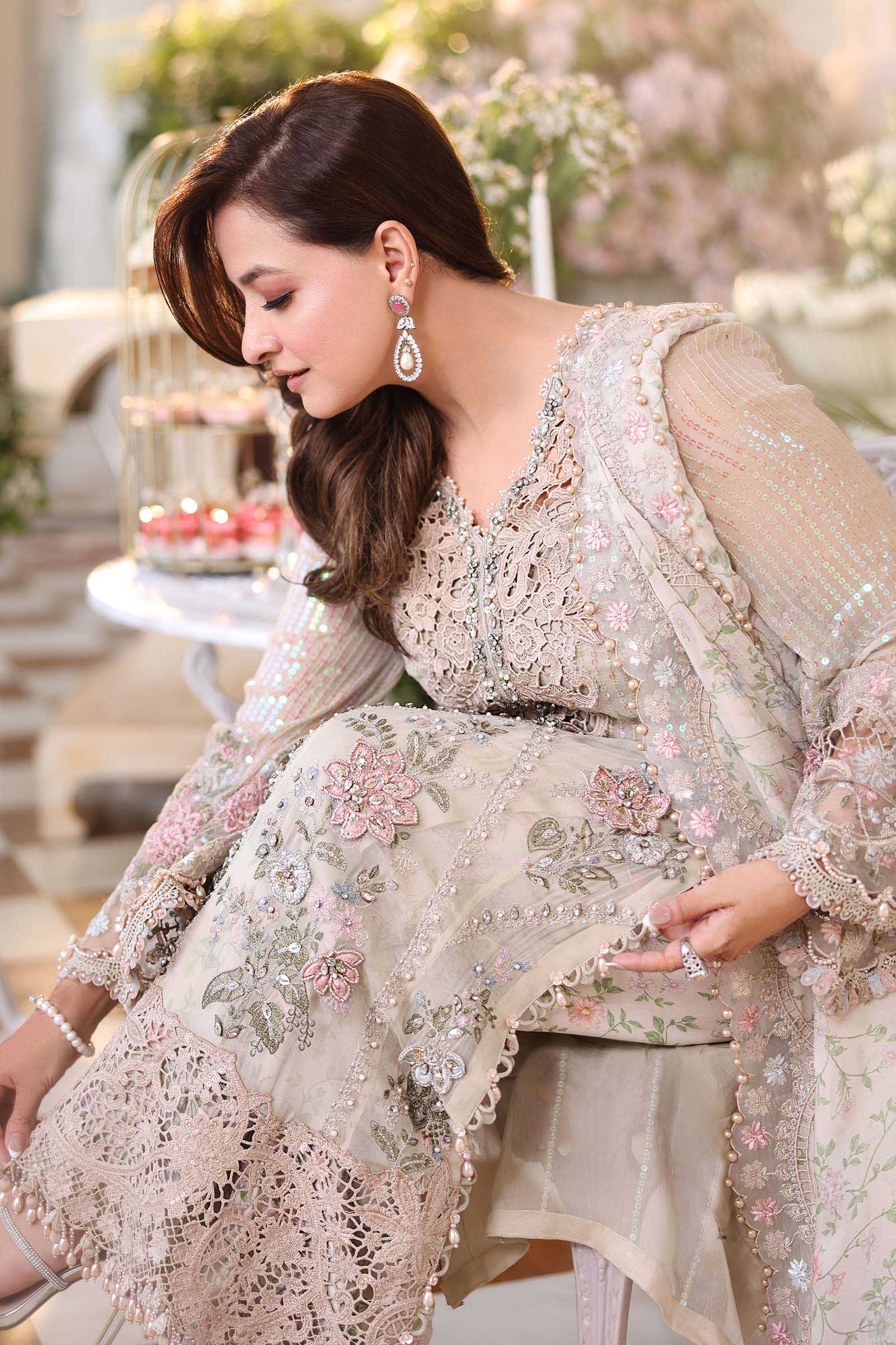Peach Pink Chiffon 3PC
