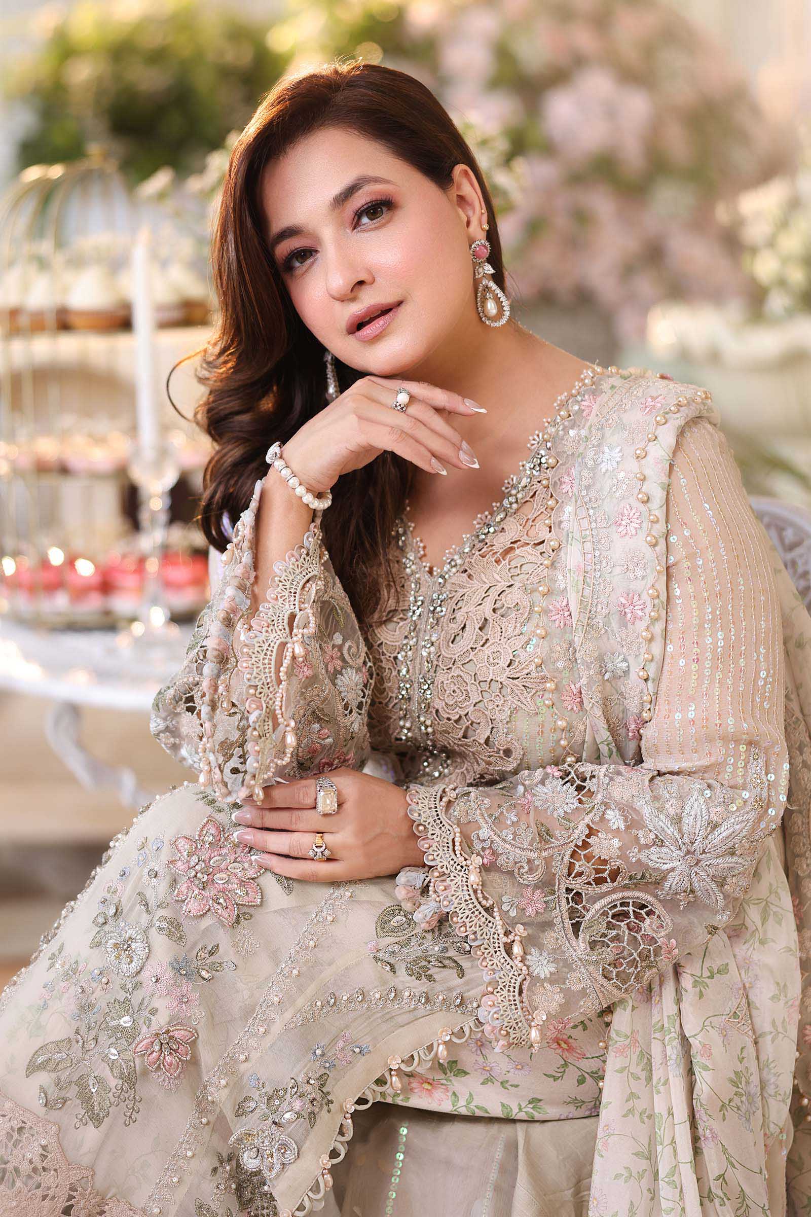 Peach Pink Chiffon 3PC