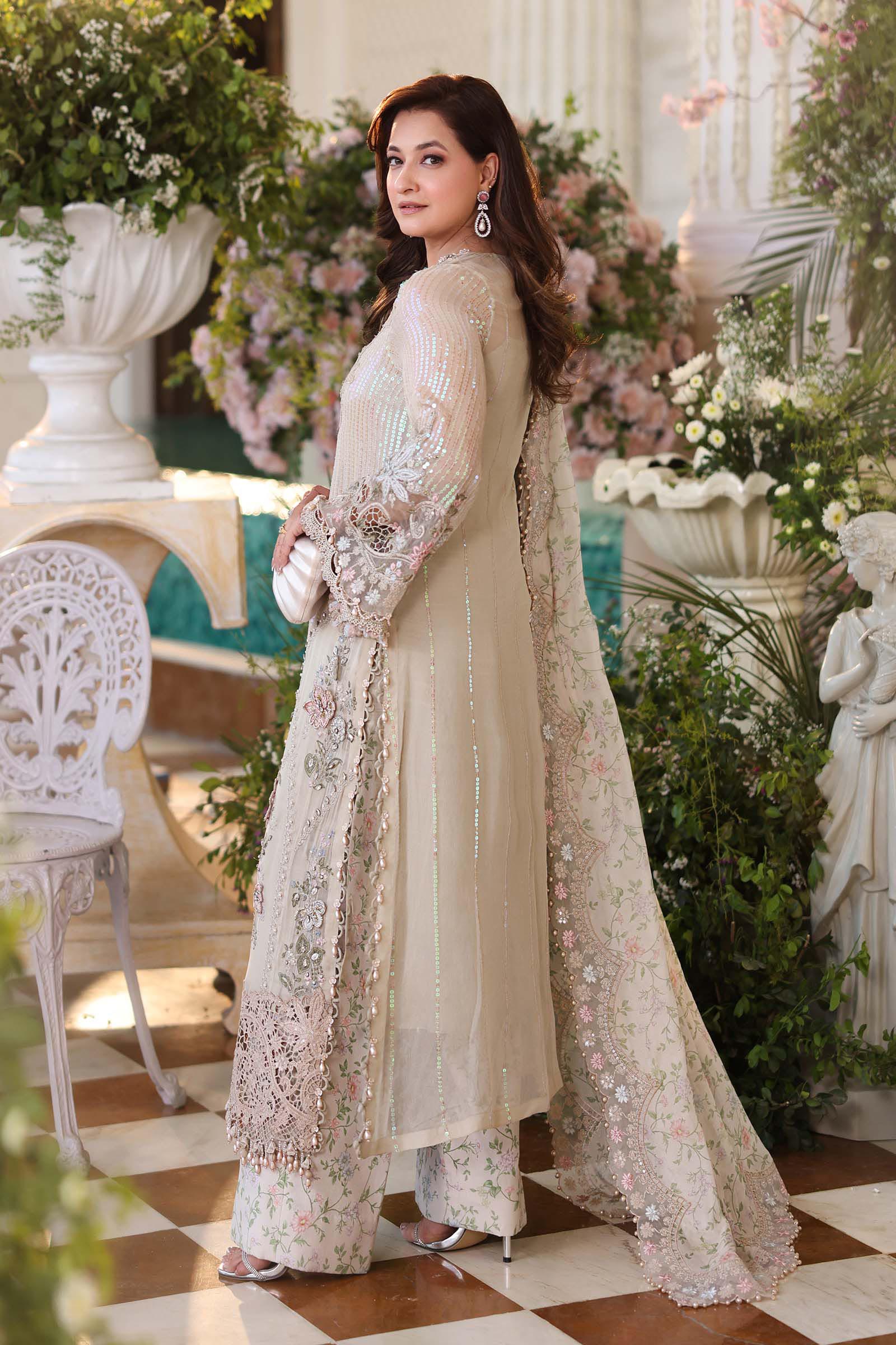 Peach Pink Chiffon 3PC