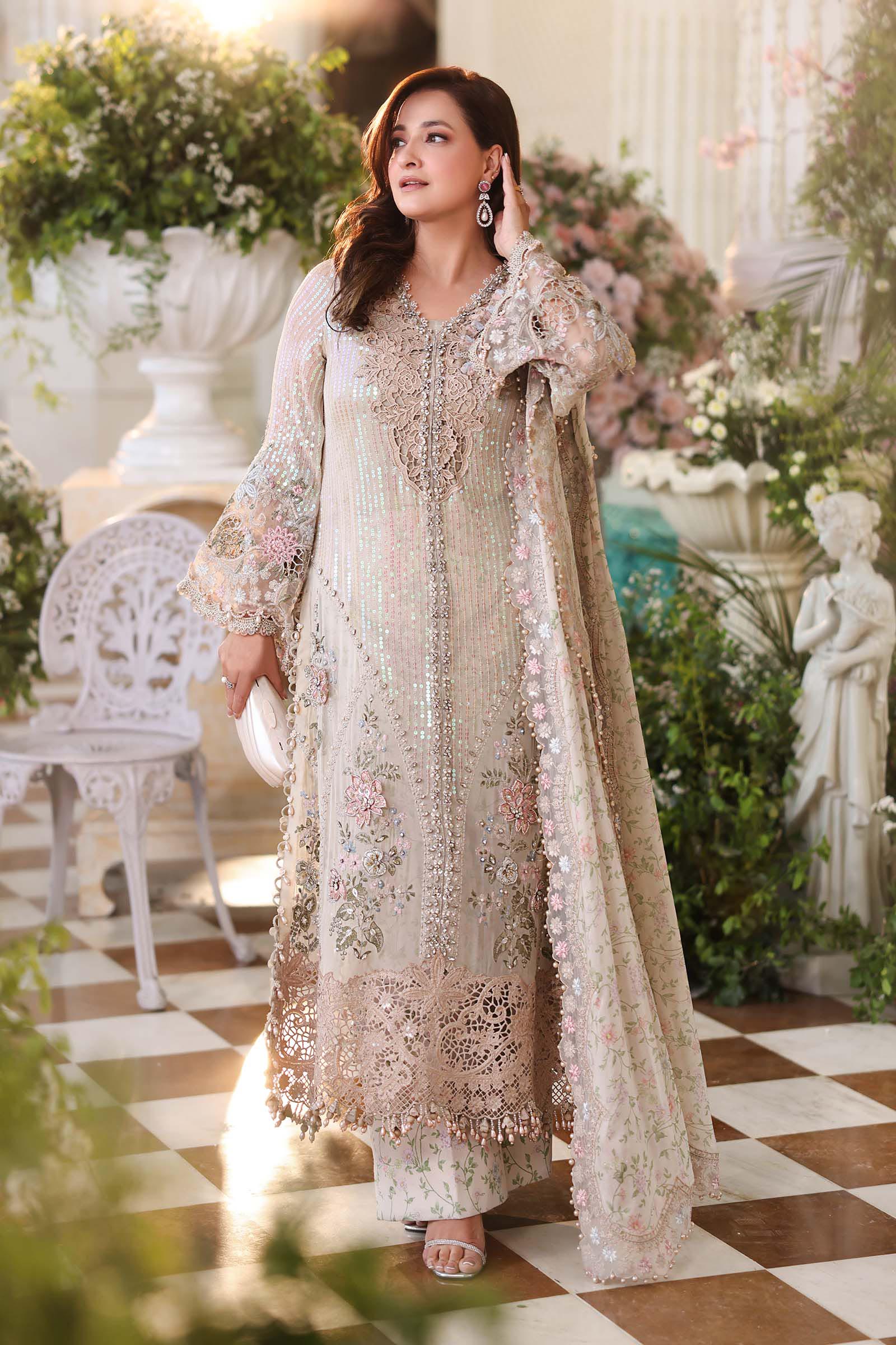 Peach Pink Chiffon 3PC