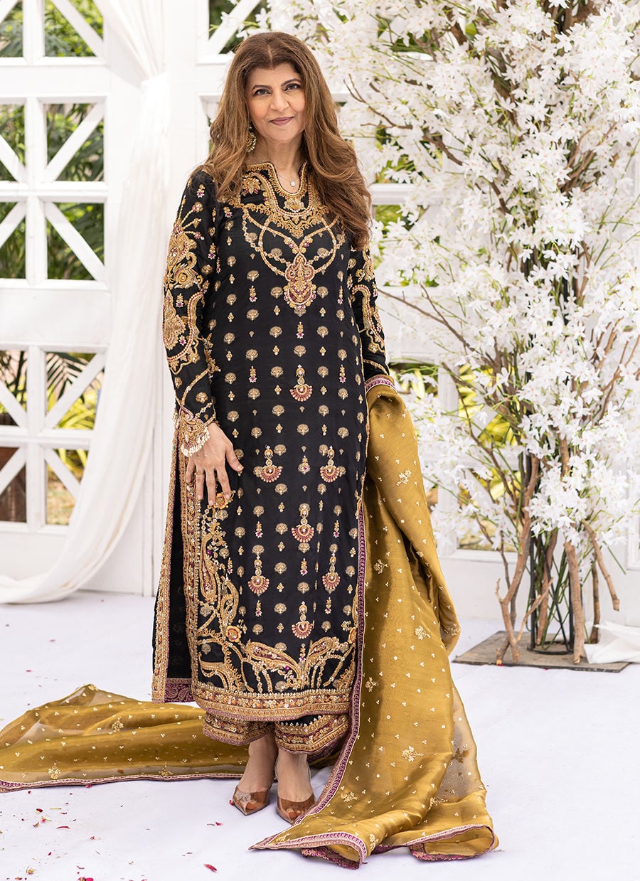 Bita Black Kurta - Farah Talib Aziz